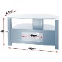 GRADE A1 - Alphason ABRD800-BLK Ambri TV Cabinet - Up To 32 Inch