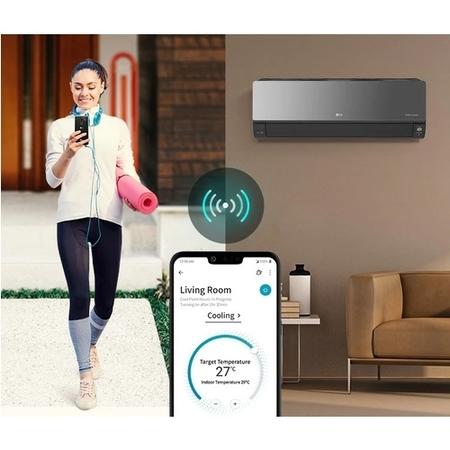 LG Artcool 9000 BTU WiFi Smart DC Inverter Wall Split Air Conditioner with Heat Pump