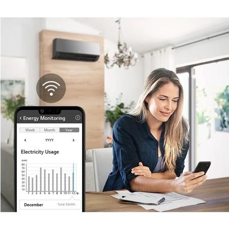 LG Artcool 9000 BTU WiFi Smart DC Inverter Wall Split Air Conditioner with Heat Pump