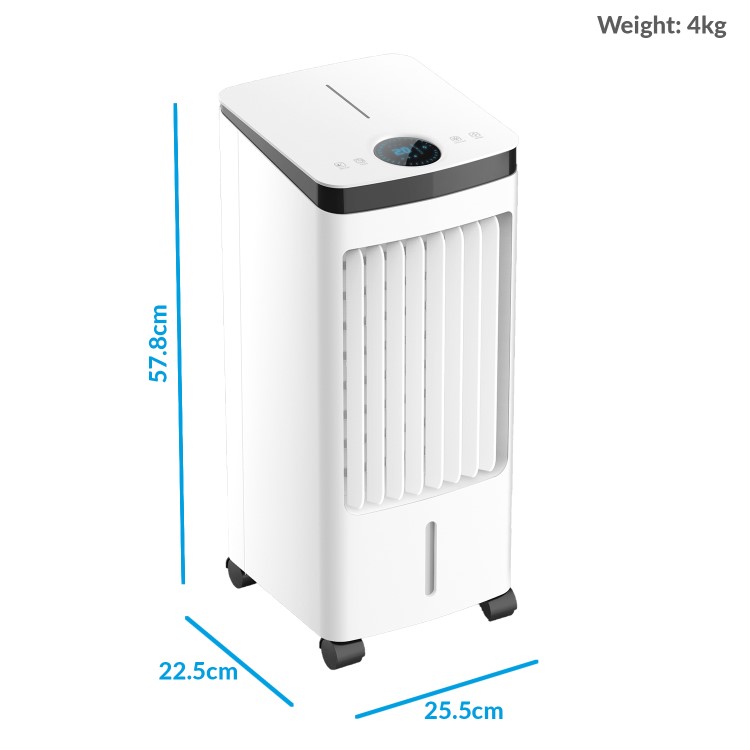 Refurbished electriQ Slimline ECO Evaporative Air Cooler with Built-In Air Purifier and Humidifier