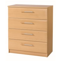One Call Furniture Awake 4 Drawer Chest in Light Tryolean Beech