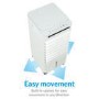 Refurbished electriQ Slimline 6L ECO Air Cooler with Built-In Air Purifier and Humidifier - 2 Free Ice Packs