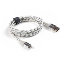 BoomPods Retro Armour Cable - Mfi Certified - 1.5M - Titanium