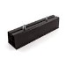 ACBFS450PB  Floor Stand Base Set of 2 in black for Air Conditioner Unit / Heat Pump up to 140 kg PVC 450mm length