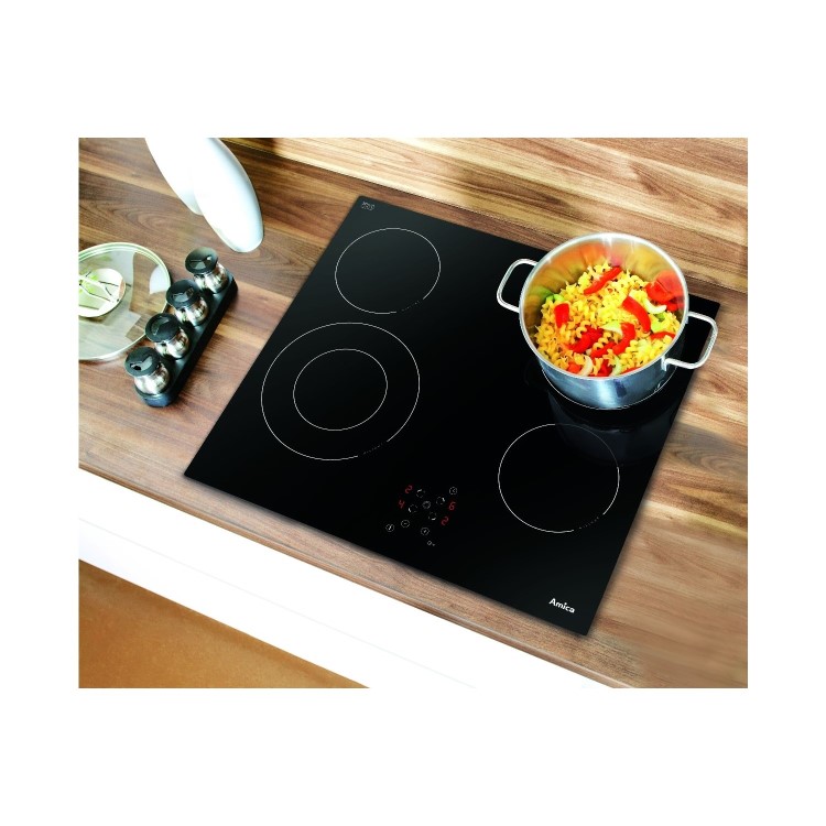 Amica 60cm 4 Zone Ceramic Hob with Twin Dual Zones