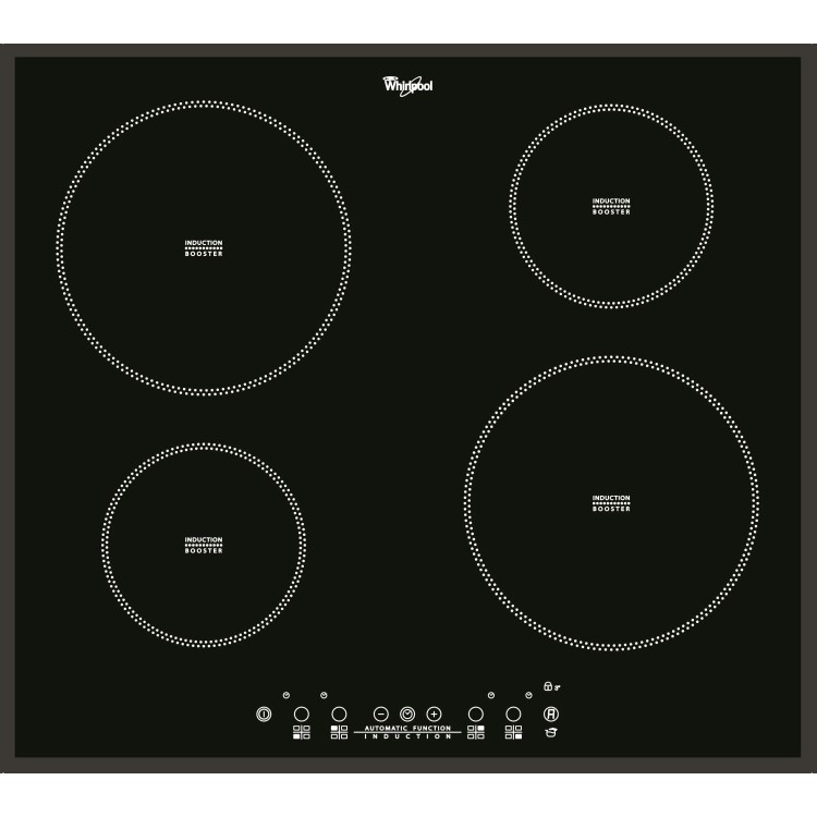 GRADE A1 - Whirlpool ACM804BA Black Four Zone 60cm Induction Hob