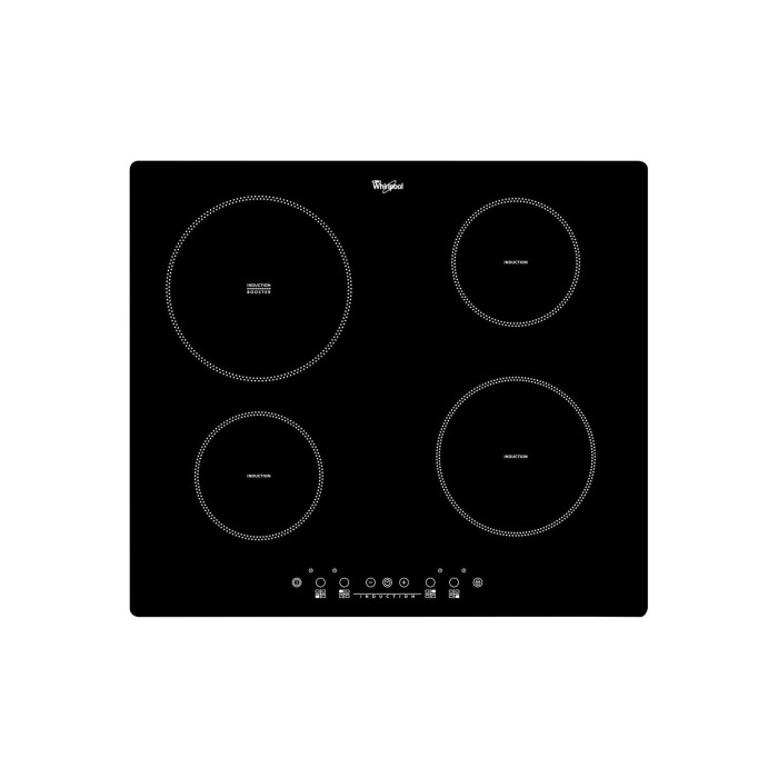Whirlpool ACM822/NE 4 zones 3 sizes BuiltIn Induction Electric Hobs