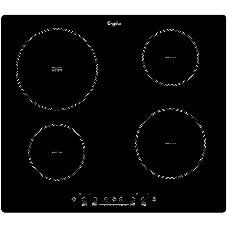 Whirlpool ACM838NE Touch Control 58cm Four Zone Induction Hob - Black