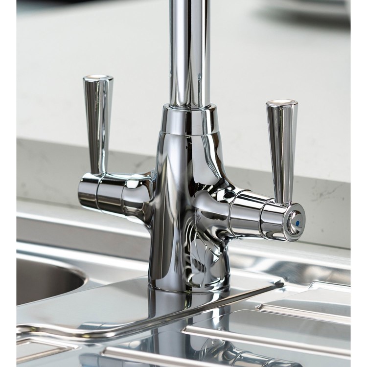Abode Stamford Dual Lever Mixer Tap - Chrome