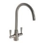 Abode Stamford Dual Lever Mixer Tap - Brushed Nickel