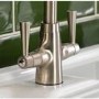 Abode Stamford Dual Lever Mixer Tap - Brushed Nickel
