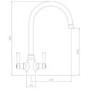 Abode Stamford Dual Lever Mixer Tap - Brushed Nickel