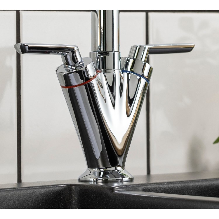 Abode Volo Dual Lever Mixer Tap - Chrome