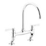 Abode Traditional Bridge Mixer Tap - Chrome