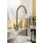 Abode Brolle Dual Lever Mixer Tap - Brushed Nickel