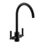 Abode Brolle Dual Lever Mixer Tap - Matt Black