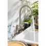 Abode Traditional Bridge Mixer Tap - Brushed Nickel