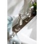 Abode Traditional Bridge Mixer Tap - Brushed Nickel