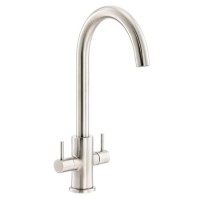 Abode Marido Dual Lever Mixer Tap - Brushed Nickel