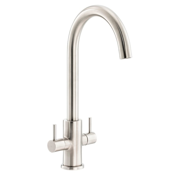 Abode Marido Dual Lever Mixer Tap - Brushed Nickel