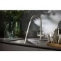 Abode Marido Dual Lever Mixer Tap - Brushed Nickel