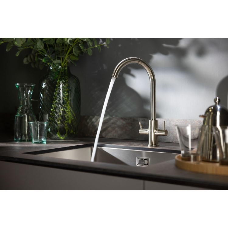 Abode Marido Dual Lever Mixer Tap - Brushed Nickel