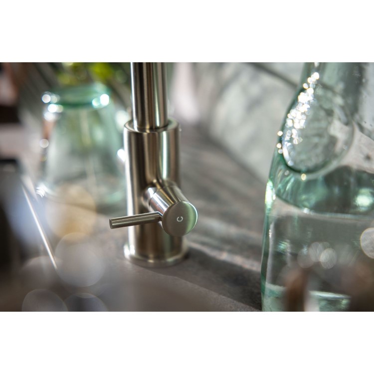 Abode Marido Dual Lever Mixer Tap - Brushed Nickel