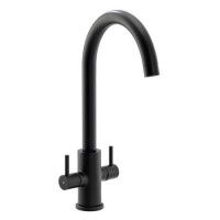 Abode Marido Dual Lever Mixer Tap - Matt Black