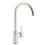 Abode Nico Single Lever Mixer Tap - Brushed Nickel