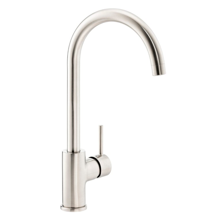 Abode Nico Single Lever Mixer Tap - Brushed Nickel