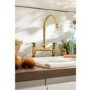 Abode Traditional Bridge Mixer Tap - Antique Brass