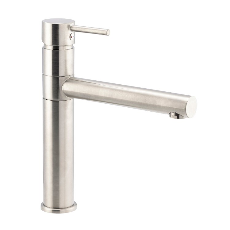 Abode Tower Single Lever Mixer Tap - Brushed Nickel
