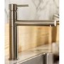 Abode Tower Single Lever Mixer Tap - Brushed Nickel