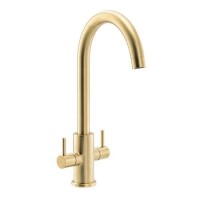 Abode Marido Dual Lever Mixer Tap - Brushed Brass Abode Marido Dual Lever Mixer Tap - Brushed Brass