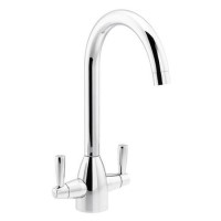 Abode Zermat Dual Lever Mixer Tap - Chrome