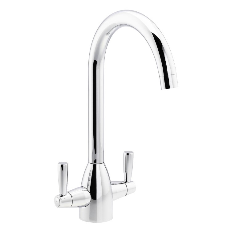 Abode Zermat Dual Lever Mixer Tap - Chrome