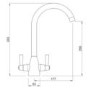 Abode Zermat Dual Lever Mixer Tap - Chrome