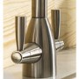 Abode Zermat Dual Lever Mixer Tap - Brushed Nickel