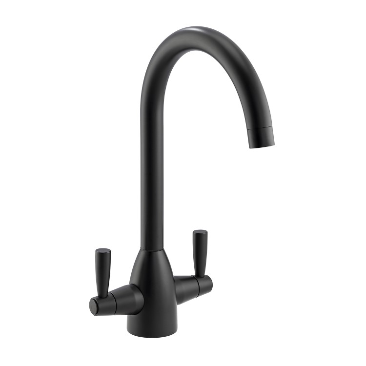 Abode Zermat Dual Lever Mixer Tap - Matt Black