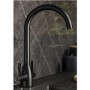 Abode Zermat Dual Lever Mixer Tap - Matt Black