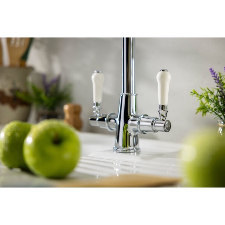 Abode Keswick Dual Lever Mixer Tap - Chrome