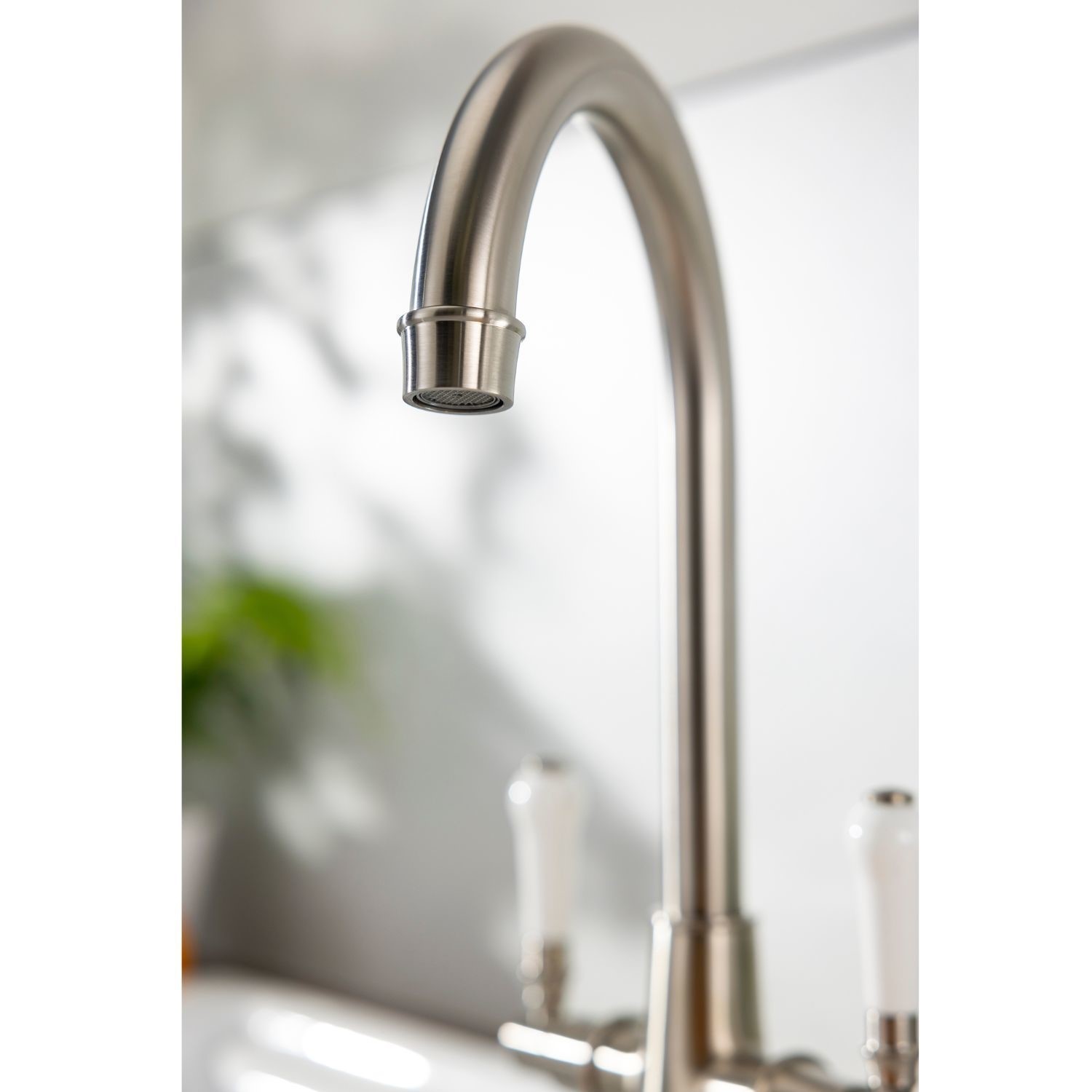 Abode Keswick Dual Lever Mixer Tap Brushed  ACT3051