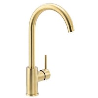 Abode Nico Single Lever Mixer Tap - Brushed Brass