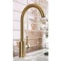 Abode Nico Single Lever Mixer Tap - Brushed Brass