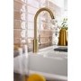 Abode Nico Single Lever Mixer Tap - Brushed Brass