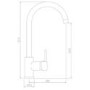 Abode Nico Single Lever Mixer Tap - Brushed Brass
