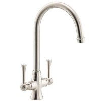 Abode Gatsby Dual Lever Mixer Tap - Brushed Nickel
