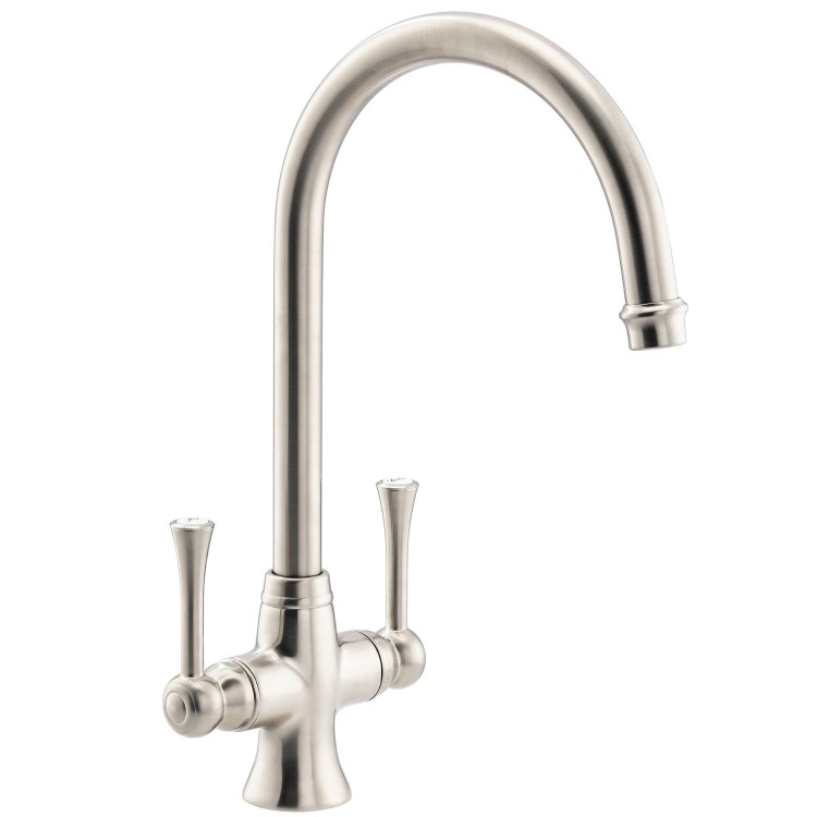 Abode Gatsby Dual Lever Mixer Tap - Brushed Nickel