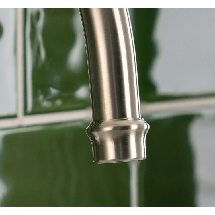 Abode Gatsby Dual Lever Mixer Tap - Brushed Nickel