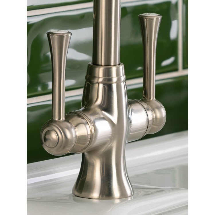 Abode Gatsby Dual Lever Mixer Tap - Brushed Nickel
